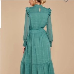 English Factory Swiss Dot Smocked Maxi Dress